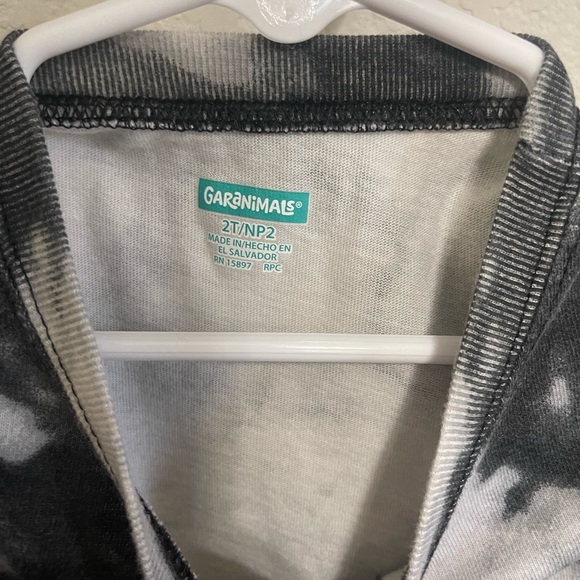 Long sleeve Black & Grey toddler tee shirt - Picture 2 of 2